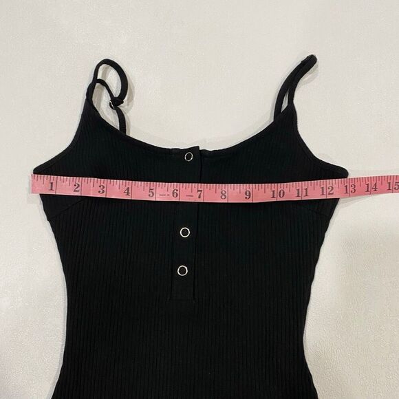 Beginning Boutique Black Ribbed Bodycon Mini Dress Women’s Size 8 Small - Picture 4 of 5